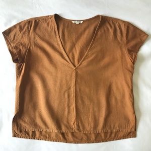 Ali Golden Linen Top
